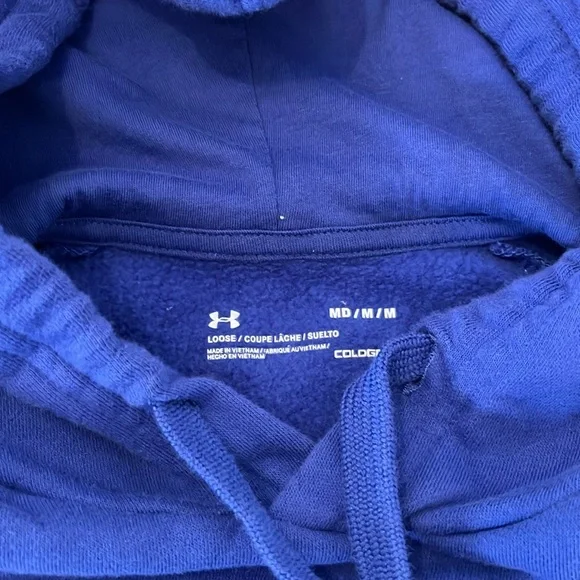 Blue Under Armour Loose Fit Hoodie SZ Med - Picture 5 of 6